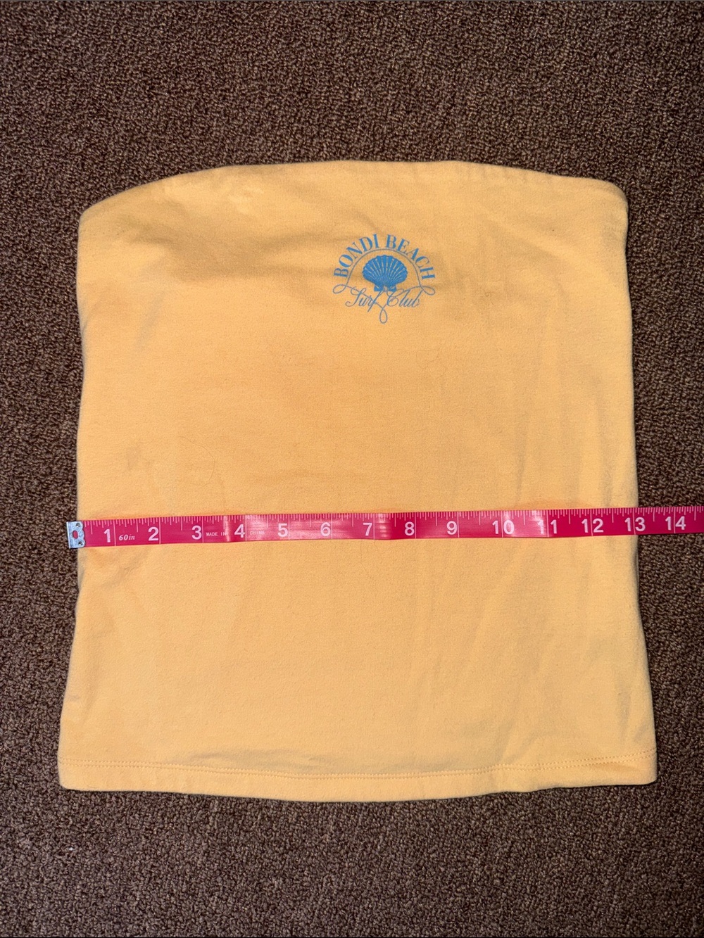 wild fable Yellow Tube Top with Blue Logo
